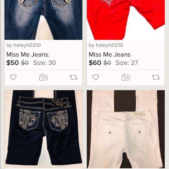 Miss Me designer jeans ~ Size 29, black - Picture 6 of 6